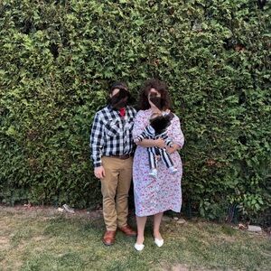 Family Beetlejuice costumes